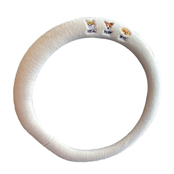 Lyxigt fårskinnsrattskydd White White
