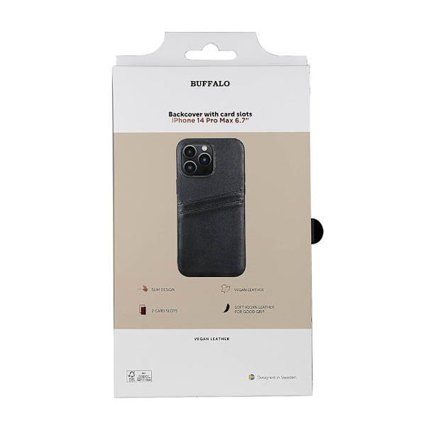 Mobilskal PU Svart - iPhone 14 Pro Max