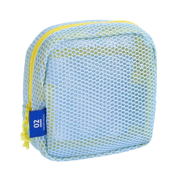 Kosmetisk Väska Mesh Väska Blue Blue