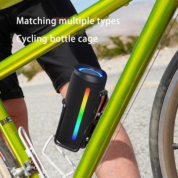 Musta RGB-valo langaton Bluetooth-kaiutin