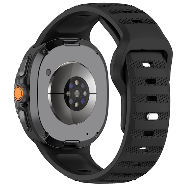 Stilfuld silikonerem til Galaxy Watch8 & Watch Ultra2 Sort