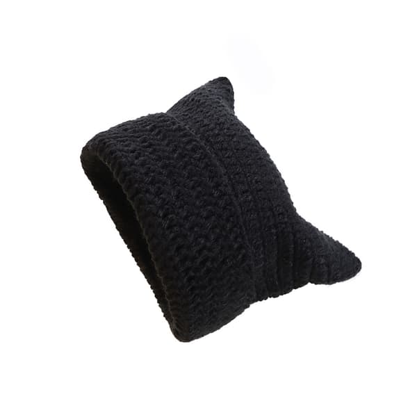 Playful Devil strikket hat Black Black