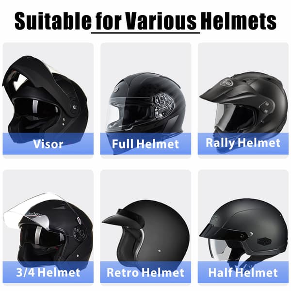 MC-hörlurar för motorcykelhjälm Bluetooth 5.2