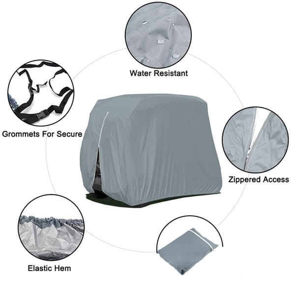 Golfkärryn Suoja Oxford-kangas Grey L Grey L