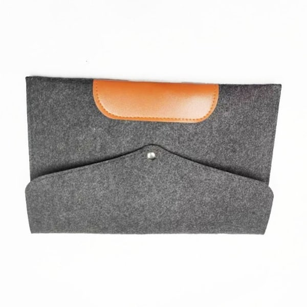Filt-sleeve-etui til 11-tommer iPad Pro og Huawei-tablets Grå