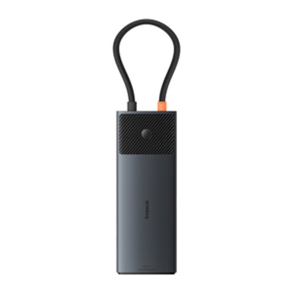 Adapter Hub 10in1 Baseus USB-C - 2xHDMI, 3xUSB-A, USB-C, RJ45, SD/TF, PD (sort)