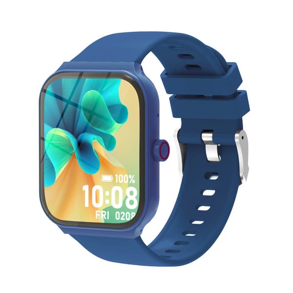Multifunktionell Smartwatch med Bluetooth-samtal och Hälsoövervakning, kompatibelt med Android och iOS Blue Blue