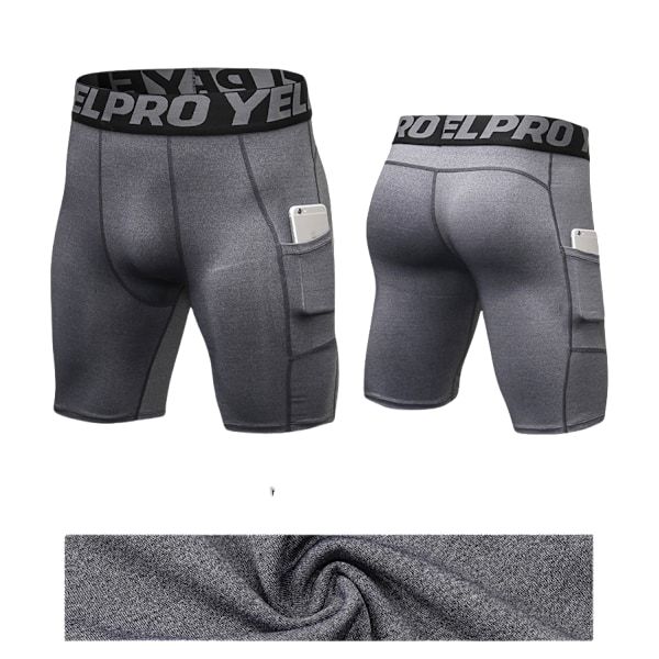 Fitness shortsit Harmaa L