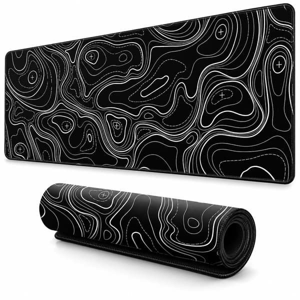Suuri hiirimaton työpöydän taustakuva Black S Black S