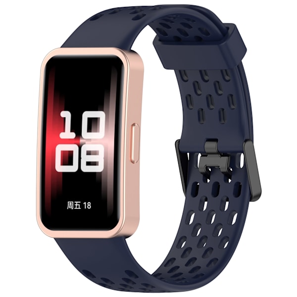 Udskiftningsrem til Huawei Band 10/9/8 - åndbart design med huller Blå