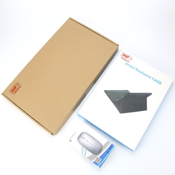 Sky Blue Bluetooth Tangentbordsfodral + Mus för Samsung Galaxy Tab S6 Lite 10.4" 2022/2020