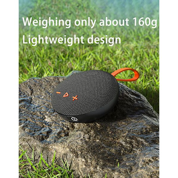 Magnetisk Bluetooth Vattentät Högtalare Svart