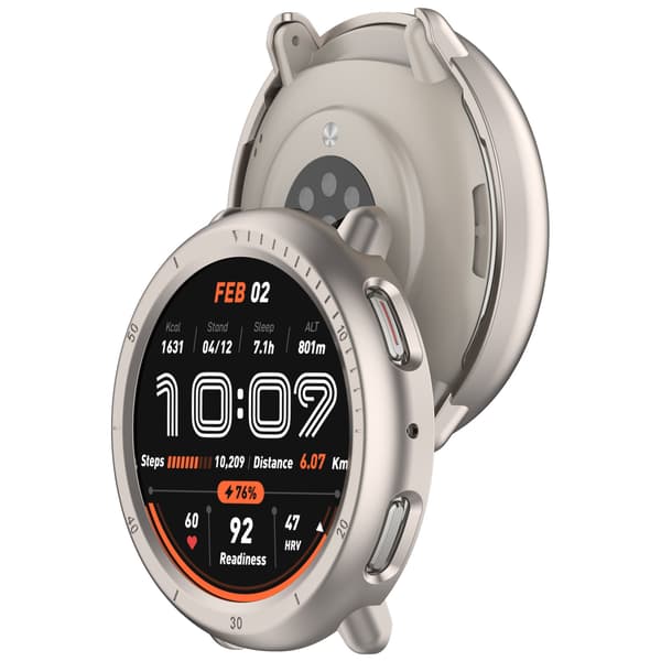 Puolikiinni PC-kotelo Amazfit Active2:lle Beige Beige