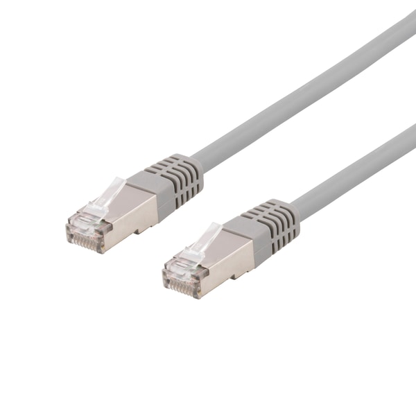 U/FTP Cat6a patch cable, LSZH, 2m, grey
