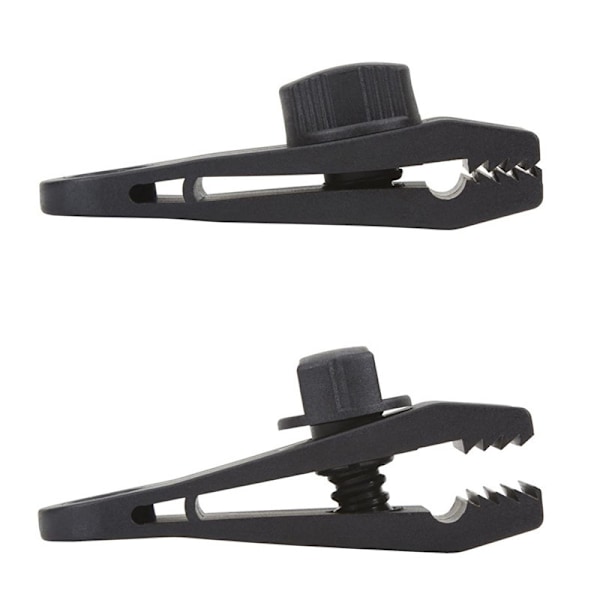 Markisklämmset: 10 tältklämmor + 10 elastiska rep + 10 D-ringar