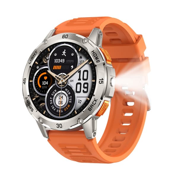 Multifunktionell Smartwatch med Hälsoövervakning och Bluetooth-samtal, kompatibel med Android & iOS Orange Orange