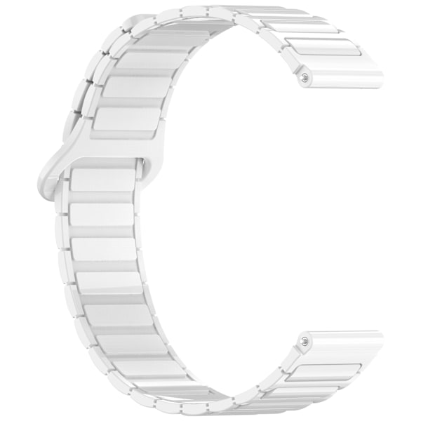 22 mm magnetiskt klockarmband för Huawei Watch GT5/GT4/GT3, Samsung Galaxy Watch Vit