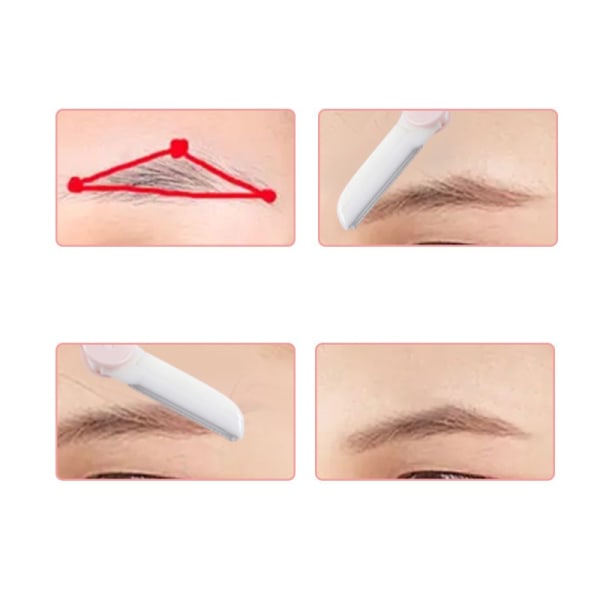 Eyebrow Razor 3-pack Grön