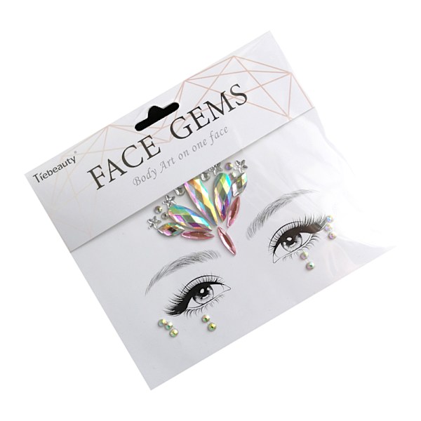 Face Jewels Makeup Stickers Flerfärgad