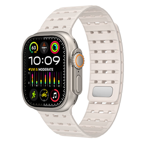 Klockarmband för Apple Watch Series 1-9, 42/44/45 mm Guld