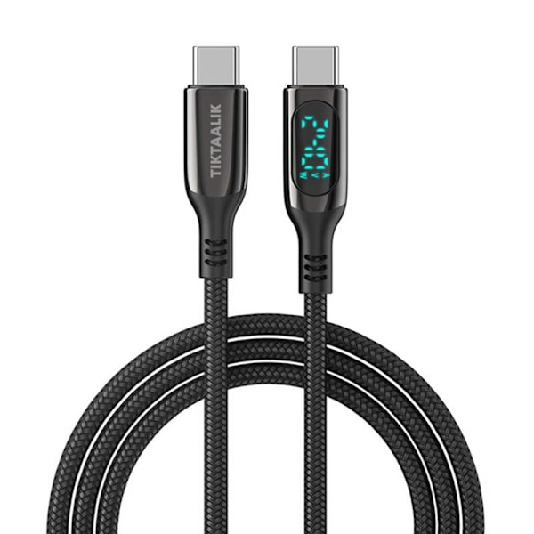 Kabel USB-C till USB-C TIKTAALIK PD 240W, 1,5m (svart)