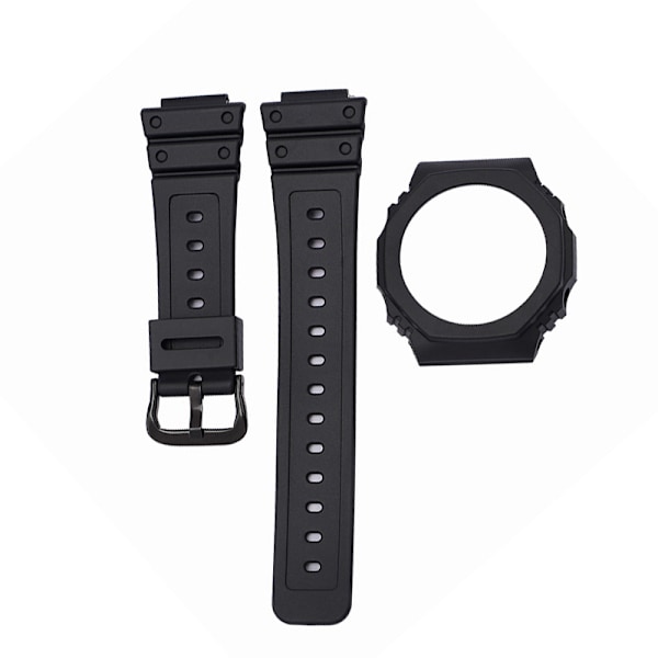TPU-kellohihna Casio GA-2100/2110:lle - musta