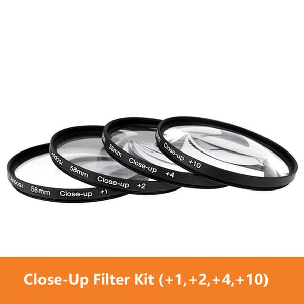 Makro-nærfilter sæt +1 +2 +4 +10 72 mm 72 mm