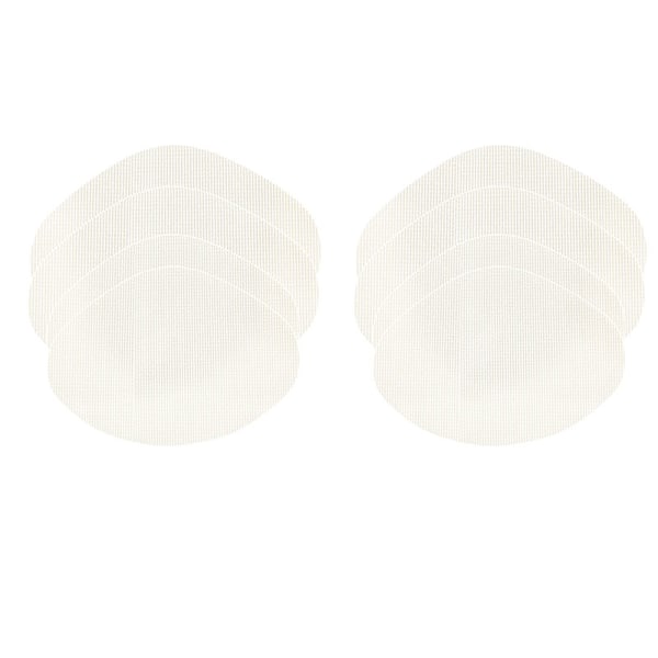 Skoreparationsplåster, 8-pack (4 stora, 4 små) Vit