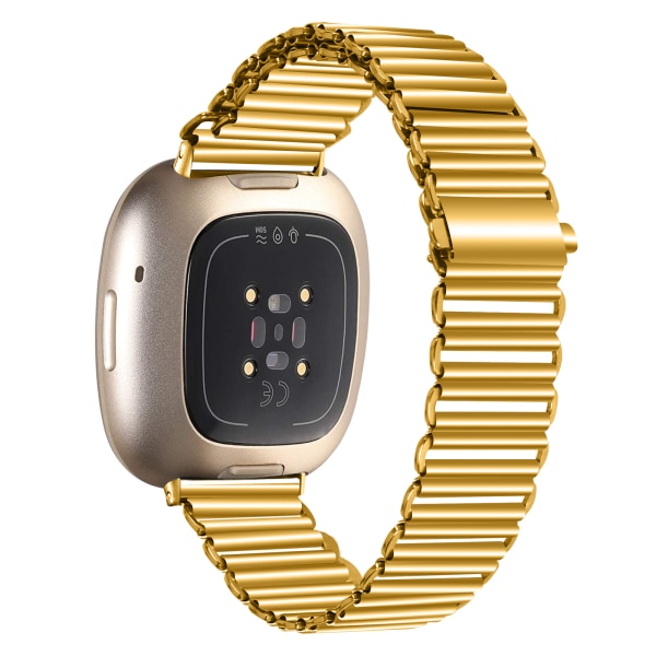 Klockarmband i Rostfritt Stål Fitbit Versa 3 / Versa 4 / Sense 2 Guld