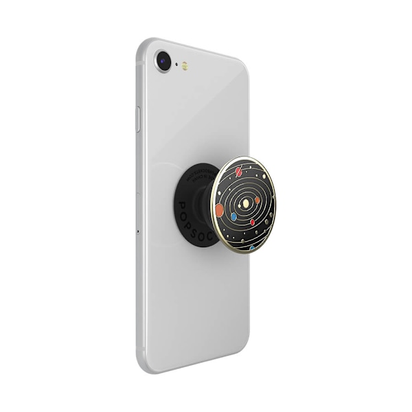 POPSOCKETS Enamel Solar flare Black Avtagbart Grip med Ställfunktion Premium