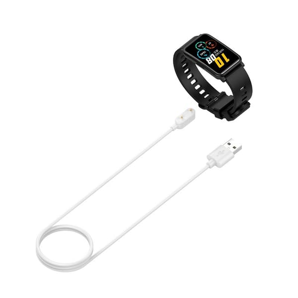 1M USB-A Laddningskabel med Skyddschip White White