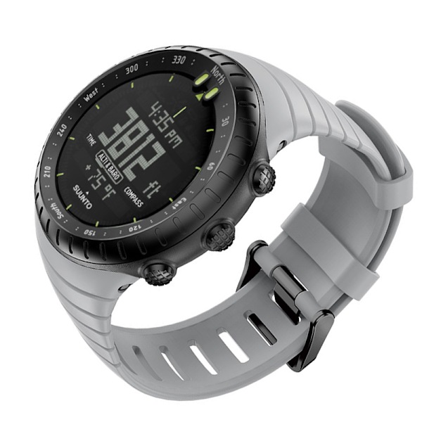 TPU-ranneke Suunto Core -sarjan kelloille Harmaa
