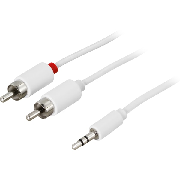 Audio cable 3.5mm ma - 2xRCA ma 10m, white