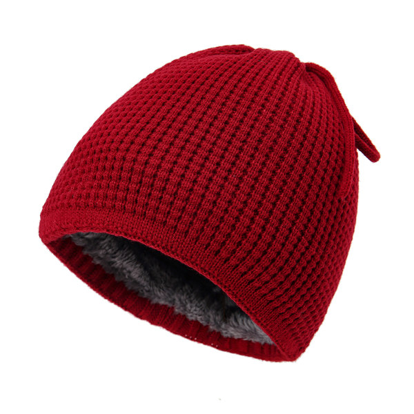 Vinter hue hatte varm hat, one size fits all hat Rød