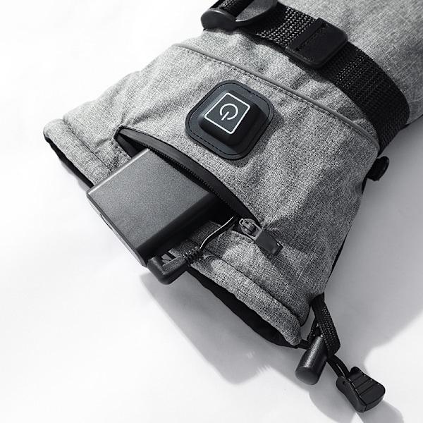 Uppvärmda handskar för utomhusaktiviteter (en storlek) Handskar + 5000 mAh batteri