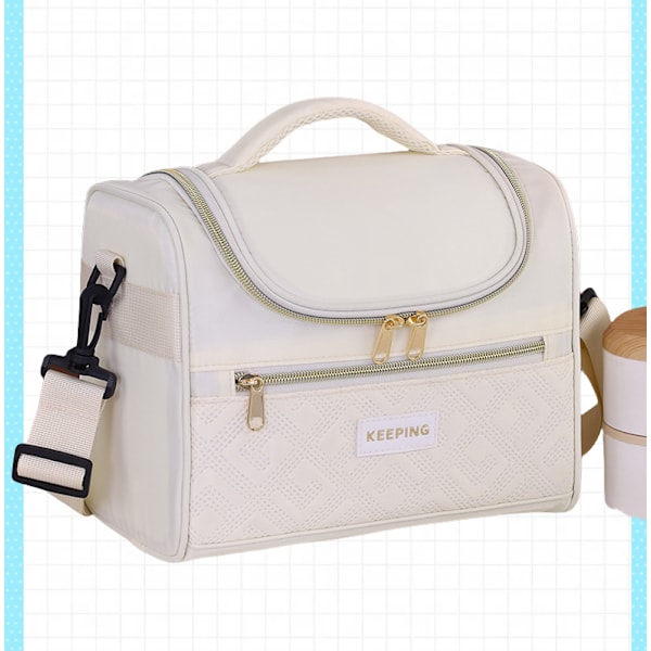 Eristetty lounaskassi työhön Beige