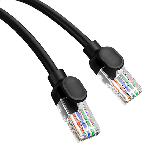 Baseus Ethernet CAT5, 1m verkkokaapeli (musta)