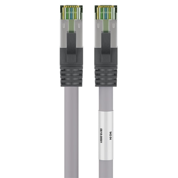 CAT 8.1 Patchkabel, S/FTP (PiMF), grå
