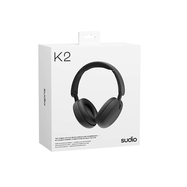 Hörlur K2 Trådlös ANC Over-Ear Svart