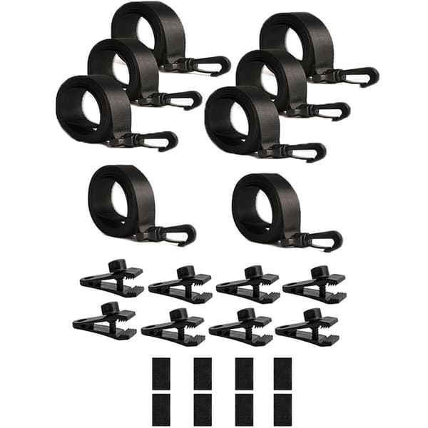 Pool Solar Cover Reel Fästkit med Remmar 8-pack