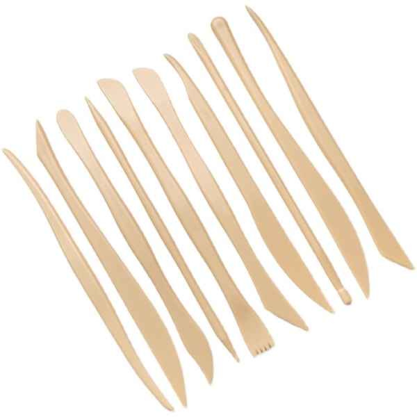10 stykker Plastic Clay Sculpting Tool Set