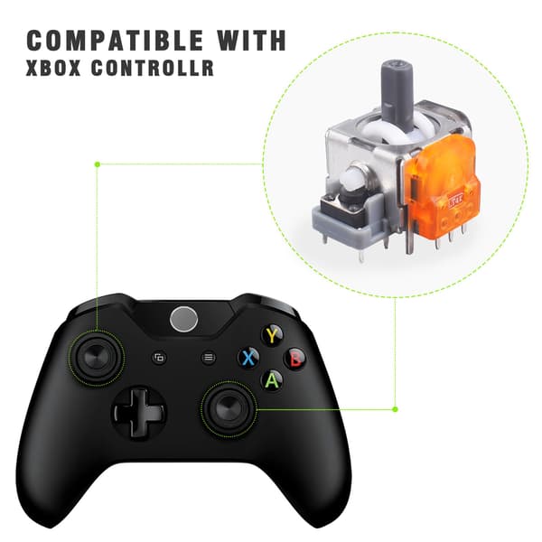 TMR Hall Effekt Joystick til X-BOX ONE - Orange Præcision og Lavt Strømforbrug