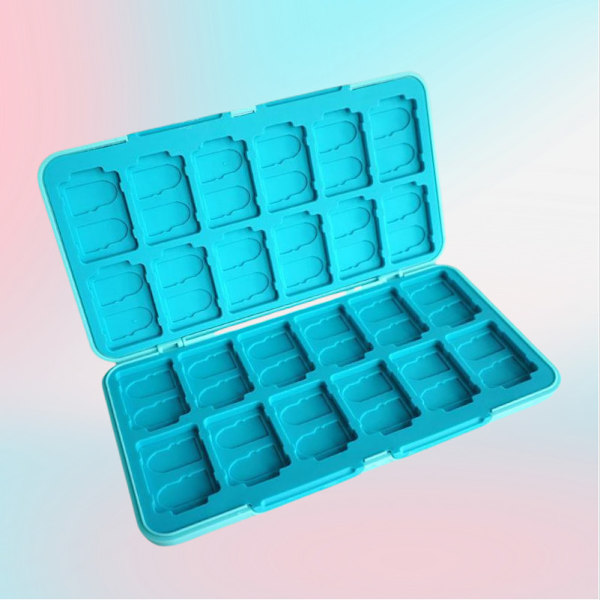 Magnetisk spilkortetui til Switch OLED - 24 patroner Blue Blue