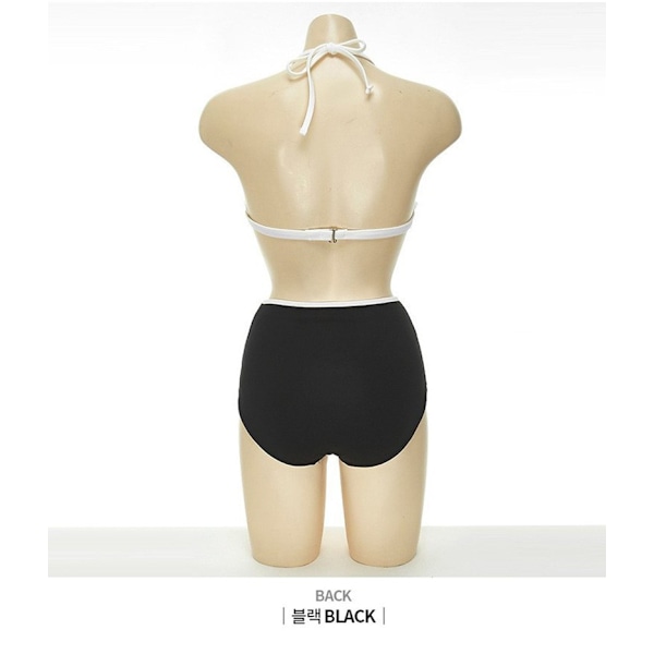 Kaksiosainen uimapuku - Seksikäs bikini naisille Musta XL