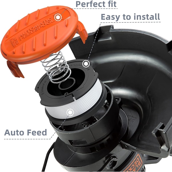 Sæt med reservespoler til BLACK+DECKER AF-100