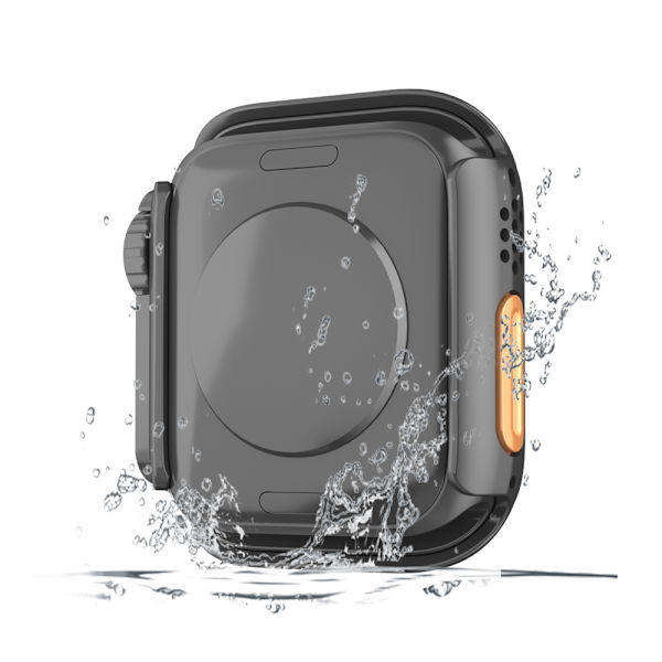 Tietokonekotelo näytönsuojalla Apple Watch Series 4/5/6:lle, 40 mm Musta