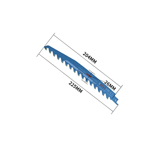 Vastavuoroinen sahanterä (225 mm) - sininen