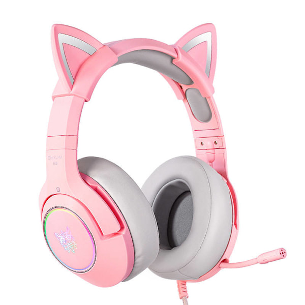 Spelhörlurar ONIKUMA K9 Rosa RGB