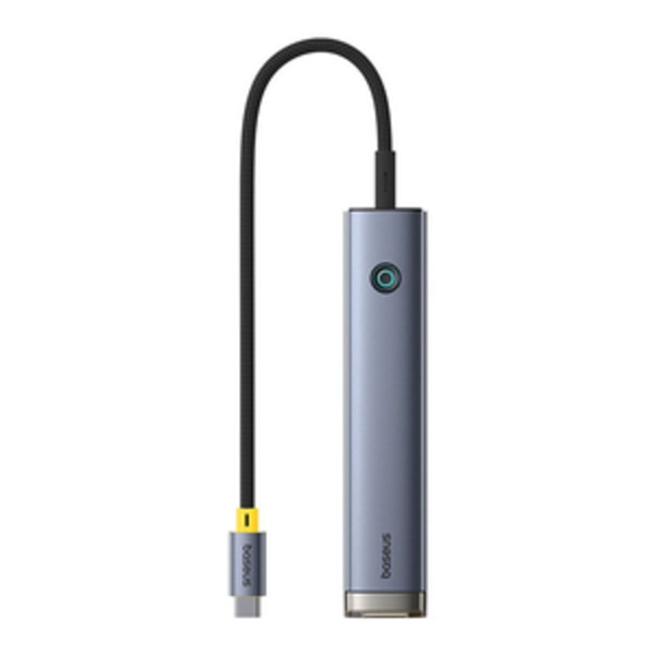 Hub 7w1 Baseus UltraJoy USB-C till HDMI +2xUSB3.0+PD+SD/TF+3.5mm (grå)