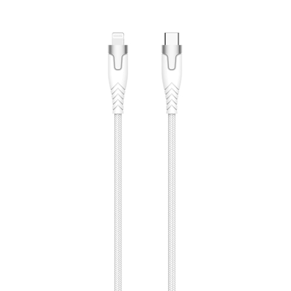 Kevlarkabel Pro Usb-C Till Lightning Metallhölje Vit 1,5 M